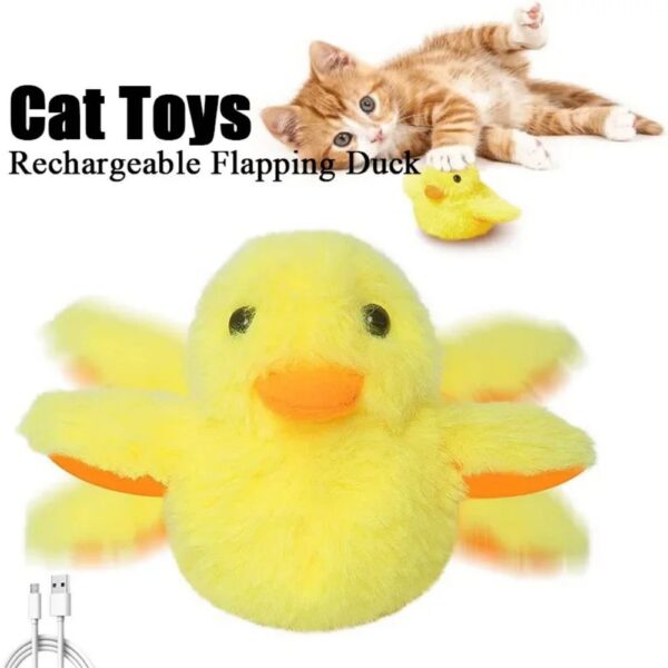Flapping Duck Cat Toys Interactive