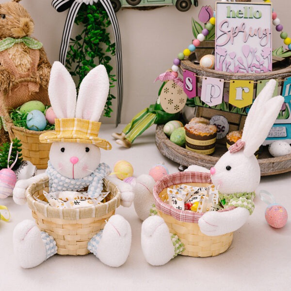 Cartoon Cute Easter Rabbit Decorative Doll - Image 7