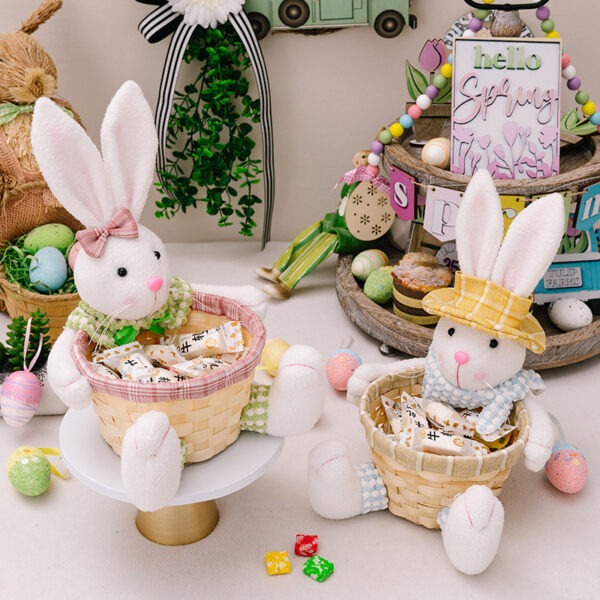 Cartoon Cute Easter Rabbit Decorative Doll - Image 5
