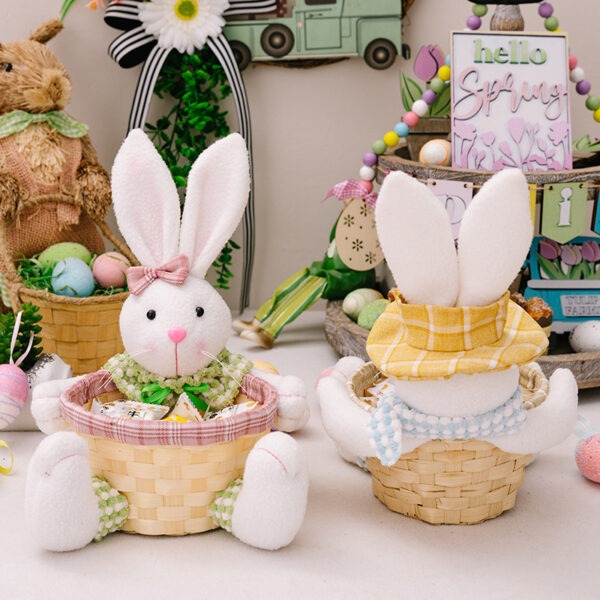 Cartoon Cute Easter Rabbit Decorative Doll - Image 3