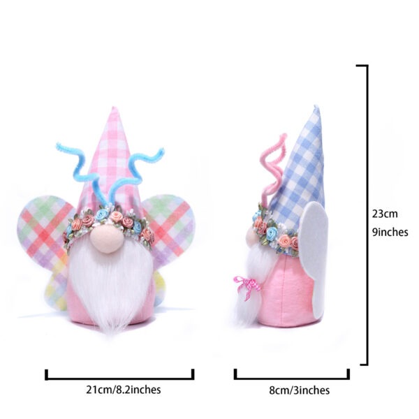 Easter Butterfly Faceless Doll Rudolf Doll Ornaments Decoration - Image 5