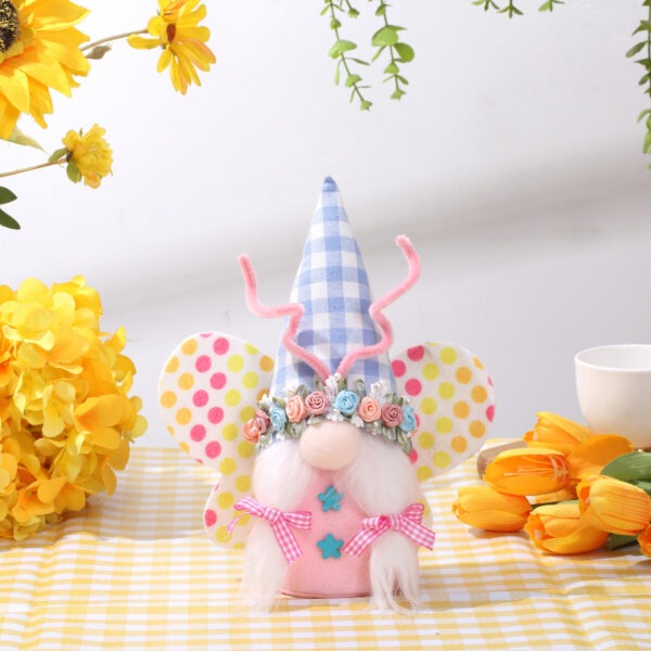 Easter Butterfly Faceless Doll Rudolf Doll Ornaments Decoration - Image 3