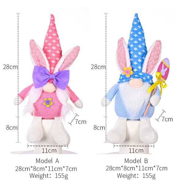Creative Easter Decoration Bunny Doll Ornament - Image 3