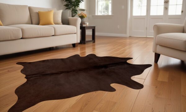 72" X 84" Chocolate Cowhide - Rug - Image 2