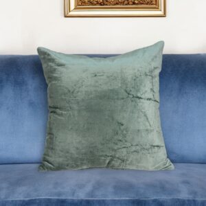 20" X 7" X 20" Transitional Sea Foam Solid Pillow Cover With Poly Insert