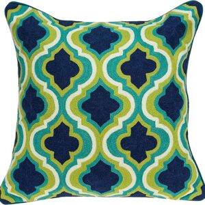 20" X 7" X 20" Handmade Traditional Multicolored Pillow Cover With Poly Insert