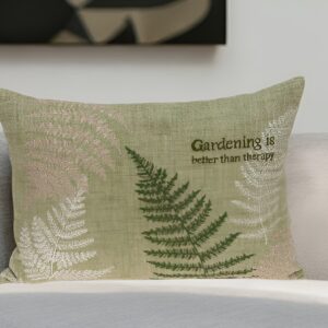 20" X 6" X 14" Tropical Green Pillow Cover With Poly Insert