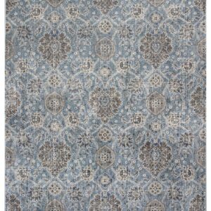 7' X 11'  Viscose Slate Area Rug