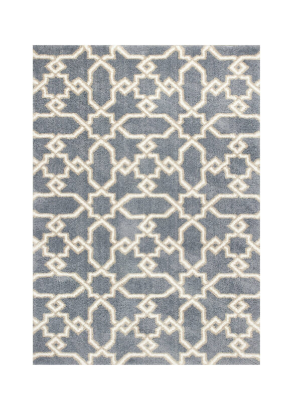 7' X 10' Microfiber Slate Blue Area Rug - Image 3