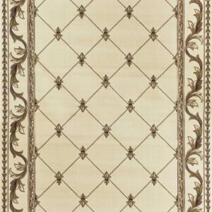 9' X 13'  Polypropylene Ivory Area Rug