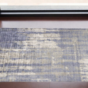 3' X 5' Blue and Gray Abstract Area Rug