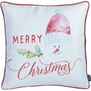 18"X18" Merry Christmas Printed Decorative Throw Pillow Cover