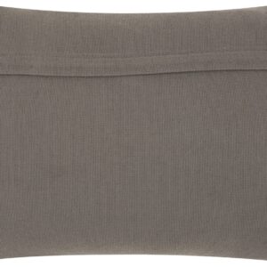 Dark Gray Knotted Detail Lumbar Pillow