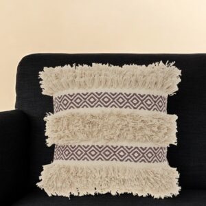 Plum Diamond Patterned Throw Pillow