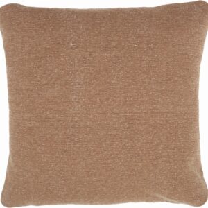 20" Clay Solid Color Distressed Throw Pillow