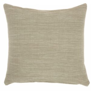 Taupe Distressed Stripes Throw Pillow