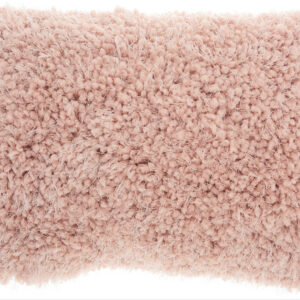 14" X 20" Mauve Knubby Plush Throw Pillow