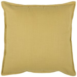 20" Tan Cotton Throw Pillow