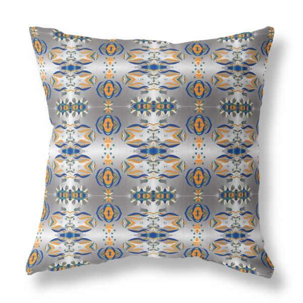 16" Gray Throw Pillow