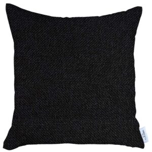 18" Black Throw Pillow Cover