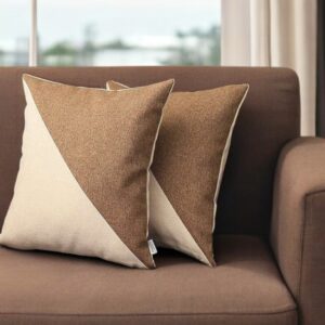 Set Of Two 18" X 18" Polyester Zippered Pillow