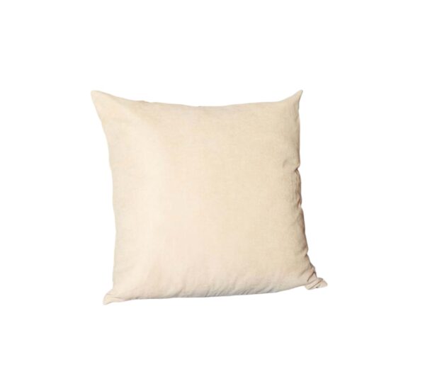 Set Of Two 22" X 22" Beige Polyester Zippered Pillow Cover