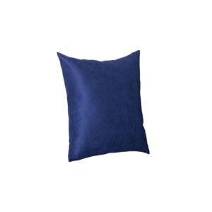 Set Of Four 17" X 17" Navy Blue Polyester Zippered Pillow Cover