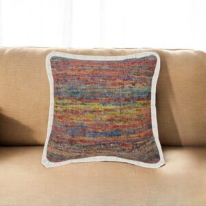 20" Blue and Red Throw Pillow
