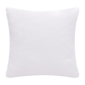 20" X 20" Blue And White 100% Cotton Diamond Zippered Pillow