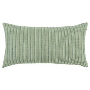 14" X 14" Green Cotton Blend Pillow