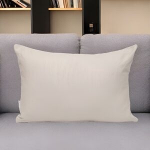 12" X 18" Natural Cotton Throw Pillow