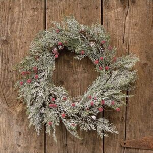 Snowy Cypress & Sugar Berry Wreath