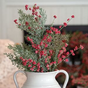 Sparkling Red Berries & Mixed Greens Spray, 30"
