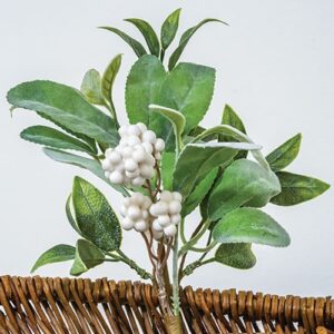 Frosty Gathered Greens & Berries Pick, 14"