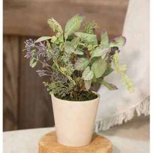 Lavender Lamb in Pot, 11"
