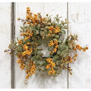 Pebble Creek Candle Ring, 3",  Mustard