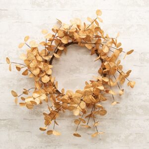 Beige Silver Dollar Leaves Wreath