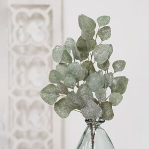 Frosted Dollar Eucalyptus Leaf Spray, 29"