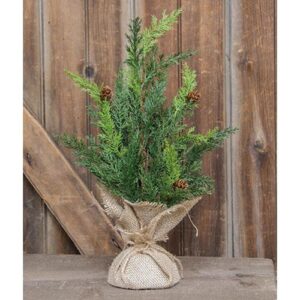 Prickly Pine Tree, Christmas Green, 18"