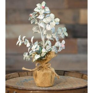 Frosty Leaves Tree, 10"