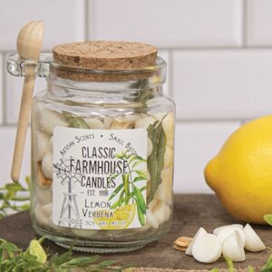 Lemon Verbena Soy Gumdrop Melts Jar w/Spoon