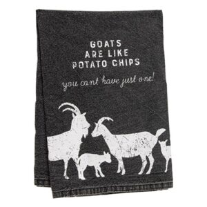 Goats Are Like Potato Chips Kitchen Towel, 28" Sq.