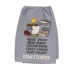 Homesteader Dish Towel, 28" Sq.