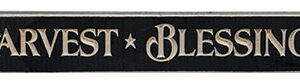 Harvest Blessings Engraved Block, 12"