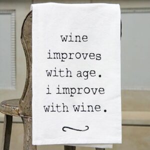 Wine Improves Dish Towel
