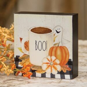 Boo Mug, Ghost, & Pumpkins Block