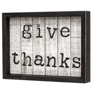 Give Thanks Shiplap Box Sign