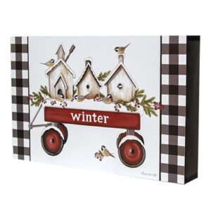 Winter Wagon Box Sign