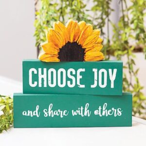 3/Set, Choose Joy Sunflower Stackers