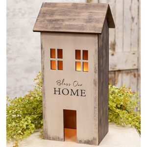 Bless Our Home Light Up Primitive House
